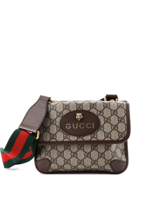 Gucci Pre-Owned Neo Vintage Flap Messenger GG Coated Canvas Small crossbody bag - Brown