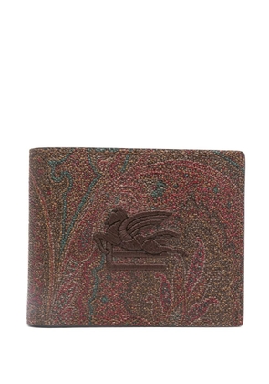 ETRO Pagaso-motif printed wallet - Brown