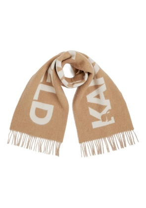 Karl Lagerfeld K/Essential jacquard woven scarf - Brown