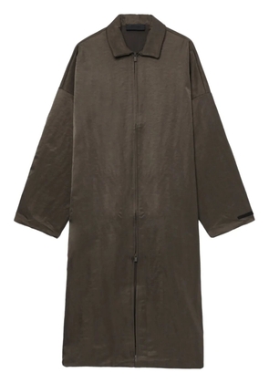 FEAR OF GOD ESSENTIALS logo-print coat - Brown