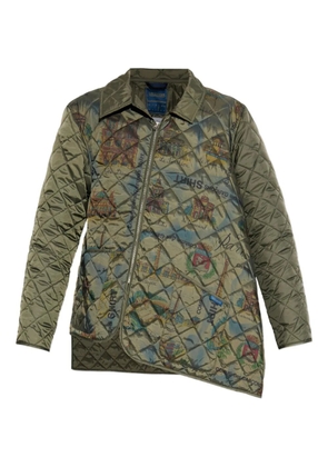 Comme Des Garçons Shirt x Laveham quilted zip jacket - Green