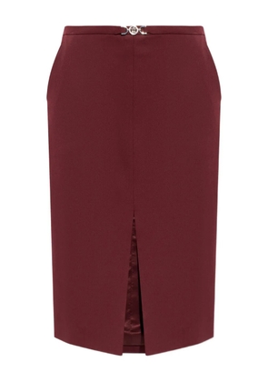 Versace logo-detail midi skirt - Red