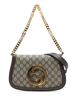 Gucci Pre-Owned 2016-2025 Small GG Supreme Blondie Chain satchel - Brown