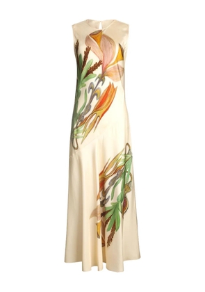 Ulla Johnson Gaea floral midi dress - Neutrals