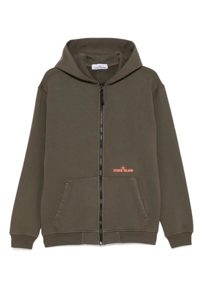 Stone Island cotton fleece hoodie - Green