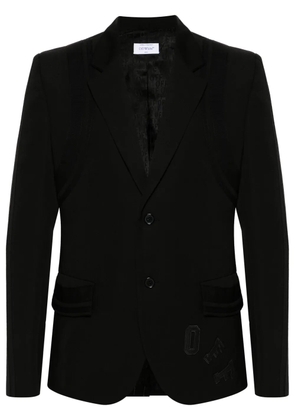 Off-White Varsity single-breasted blazer - Black