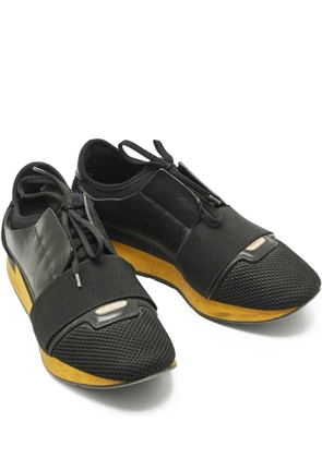 Balenciaga Pre-Owned Race Runner leather trainers - Black