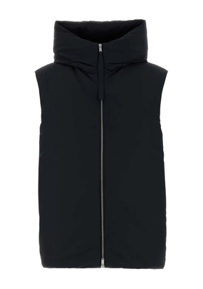 Jil Sander hooded down gilet - Black