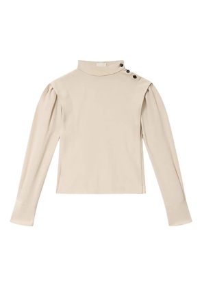 ISABEL MARANT Felissa button-detail top - Neutrals
