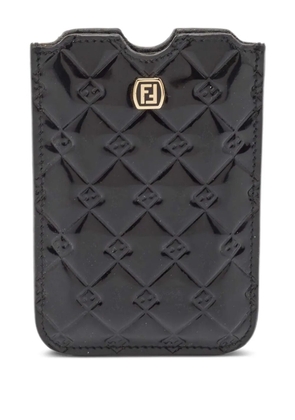 Fendi Pre-Owned FF-embossed phone cover - Black