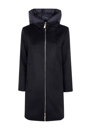 Seventy hooded zip coat - Black