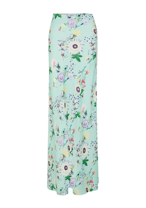 Rabanne floral chain skirt - Blue