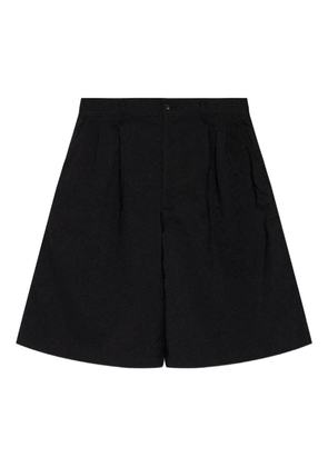 Comme Des Garçons Shirt pleated patch-pocket shorts - Black