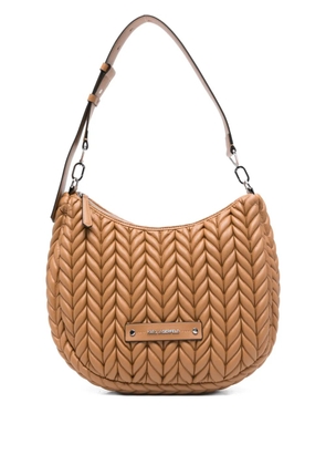 Karl Lagerfeld quilted shoulder bag - Brown