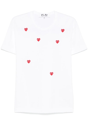 Comme Des Garçons Play heart-print T-shirt - White