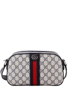 Gucci Pre-Owned Ophidia Camera Shoulder Bag GG Coated Canvas with Leather Small crossbody bag - Blue