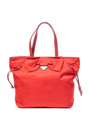 Prada Pre-Owned bow-detail tote bag - Red