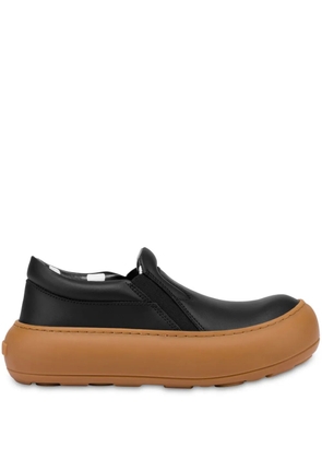 Moschino leather sneakers - Black