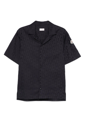 Moncler monogram-jacquard shirt - Blue