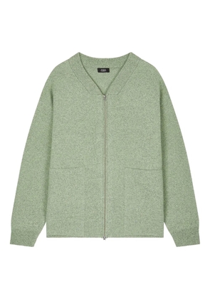 TOMBOY zip-up cardigan - Green