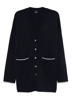 PINKO pocket-detail button-up cardigan - Blue