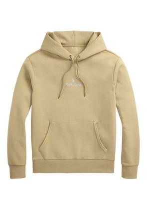 Polo Ralph Lauren logo-embroidered hoodie - Neutrals
