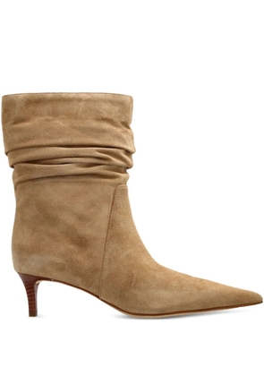 Michael Michael Kors 50mm ruched pointed-toe boots - Neutrals