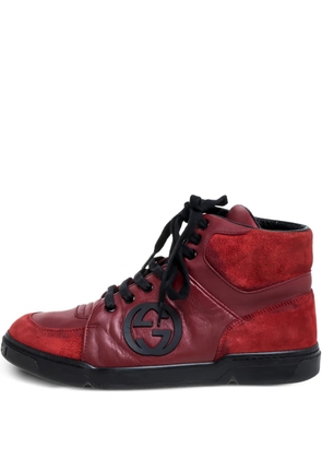 Gucci Pre-Owned leather sneakers - Red