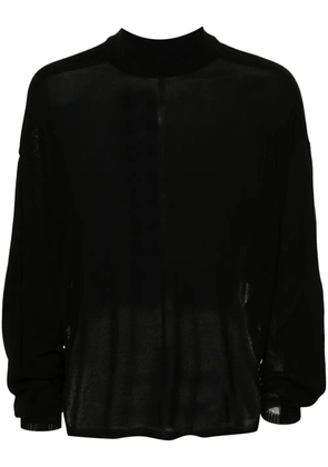 Rick Owens fine-knit cotton jumper - Black