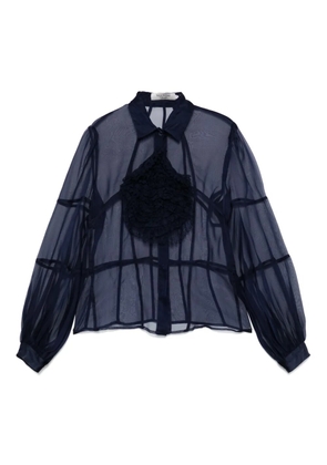 Valentino Garavani Pre-Owned 2008 sheer shirt - Blue