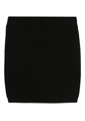 Balmain ribbed-knit skirt - Black