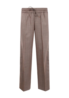 Drôle De Monsieur mélange-effect trousers - Brown