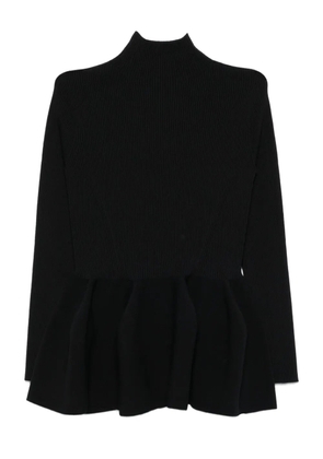 CFCL Pottery ribbed peplum top - Black