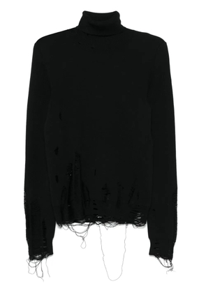 MM6 Maison Margiela distressed sweater - Black