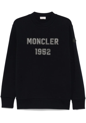 Moncler logo-patch sweatshirt - Blue