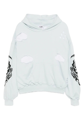 Warren Lotas graphic-embroidered hoodie - Blue