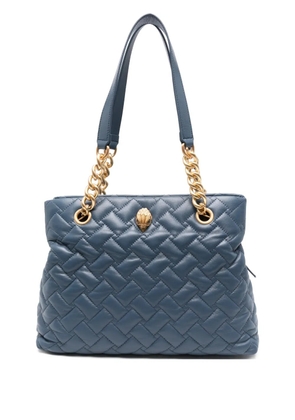 Kurt Geiger London Kensington quilted chain-detail tote bag - Blue