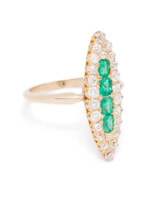 SHAY 16K yellow gold emerald ring