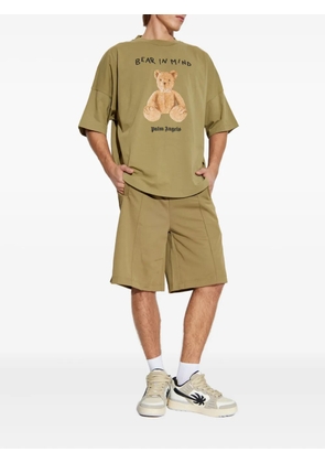 Palm Angels logo shorts - Green
