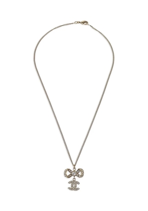 CHANEL Pre-Owned 2012 bow chanel necklace - Gold