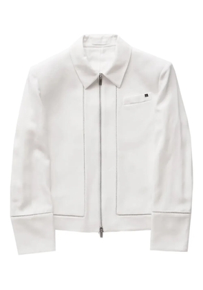 Helmut Lang zip-up bomber jacket - White