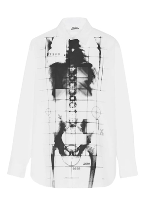 Jean Paul Gaultier Squeletor printed button shirt - White