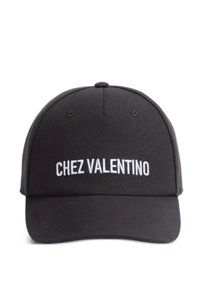 Valentino Garavani logo-embroidered baseball cap - Black