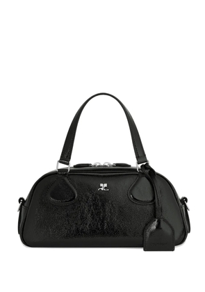 Courrèges Friday leather top-handle bag - Black