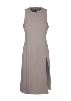 AMI Paris virgin-wool midi dress - Neutrals