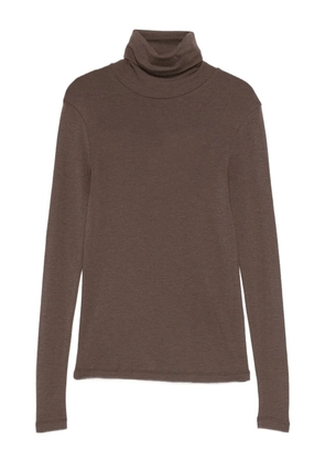 Róhe turtleneck long-sleeve sweater - Brown