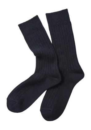 RoToTo ribbed crew socks - Black
