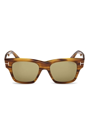 TOM FORD Eyewear tortoiseshell square-frame sunglasses - Brown