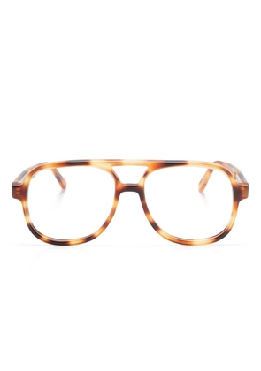 Sestini Eyewear Undici pilot-frame glasses - Yellow