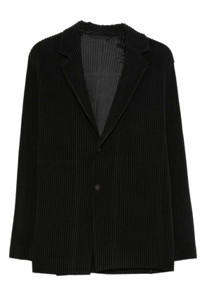 Homme Plissé Issey Miyake plissé single-breasted blazer - Black